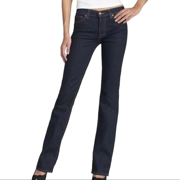 J Brand Mid Rise Cigarette Leg Stretch Jeans - Picture 1 of 15
